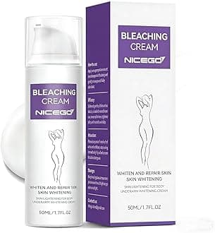 Skin Bleaching Cream, Dark Spot Remover for Body, Skin Tone Lightening for Women with Vitamin C Moisturizer, Underarm Lotion for Intimate Areas, Knees, Elbows, Bikini Line 1.7 Fl Oz