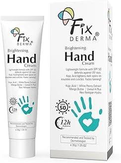 Brightening Hand Cream for Women & Men | Hand Moisturizer | Kojic Acid Cream | Hand Cream for Dry and Rough Hands | Cream for Itchy Hand | Hand Cream with SPF 50 | All Skins Types - 30g