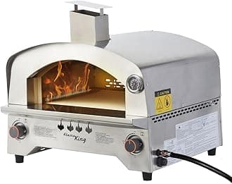 Flame King Propane Gas Pizza & Food Outdoor Oven for Camping, Backyard, Tailgating