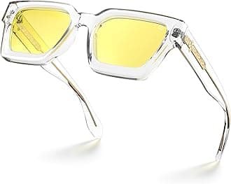 VISOONEBlue Light Blocking Glasses Rectangle Chic Preppy Look MultiColor Frame for Women Men RIVER