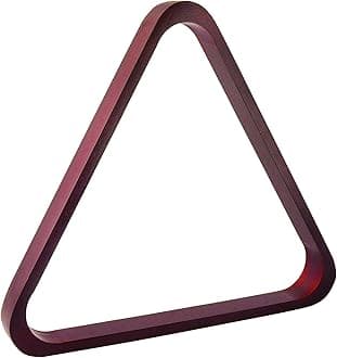 GSE Games & Sports Expert Solid Wood Billiard 8-Ball Triangle / 9-Ball Diamond Pool Ball Racks for 2-1/4" Pool Balls, Pool Table Accessories