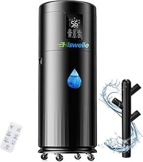 17L/4.5Gal Large Humidifiers for Large Room2000 sq ft, Quiet Humidifiers for Bedroom, Floor Humidifier with 4 Mist Mode & Extension Tube for Home Whole House School Office Commercial Plants