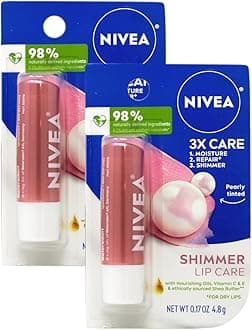 Shimmer Lip Balm Nivea Shimmer Lip Balm (Pack of 2)