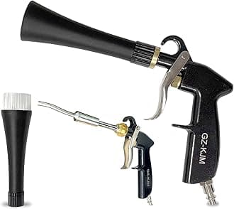High Pressure Car Interior Spraying Washing Gun with 2 Set Nozzle Sprayer Connector Air Pulse Car Washing Equipment Tool (Upgrade-Dust blow gun)