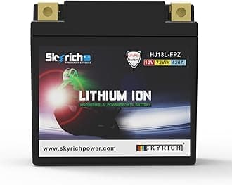 HJ13-FPZ Lithium Motorcycle LiFePO4 Battery,12V 6Ah 420A, CRF1100L AFRICA TWIN,31500-MLN-E020-M1, 31500-MLN-H011-M1,Genuine OEM Part,Adventure,Powersports