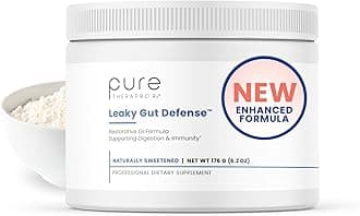 Pure Therapro Rx Leaky Gut Defense - Gut Health Supplement with L-Glutamine, Licorice Root Extract, Marshmallow Root, Aloe Leaf, Larch Arabinogalactan - Made in USA - 30 Servings Powder