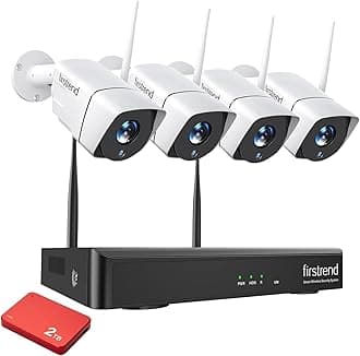 1080P Wireless Security Camera System, Firstrend 8CH Wireless NVR System with...