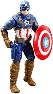 6.27 inch Movie Superhero Action Figures Toys Characters Perfect for Themed Parties for Kids Ages 3 and Up (16cm Steve Rogers)