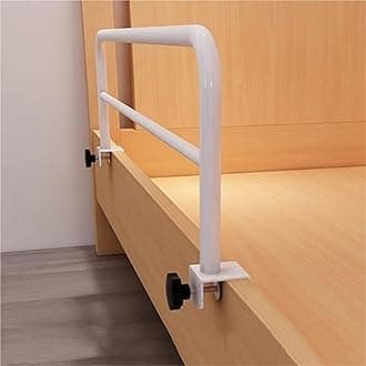 Medical Bed Rails for Elderly Adults clip-on, Bedside Fall Safe Prevention Grab Bar, Stability Standing Bar Handle, Suitable for pregnant women, disabled people (Size : 80 * 30cm), Onecolor