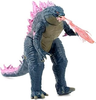 De-Lite™ Action Figures Soft Touch Vinyl Plastic Collectible Model Toys… (New EmpireGodzilla with Heat Ray, Purple, 6 inches Height)