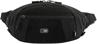 M-TacLarge Companion Waist Pack - Tactical Belt Bag EDC - Fanny Pack for Men, Black, One Size, Casual