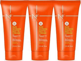 N Plus Professional SPF 60 Sun Screen Matte Cream, With Hyaluronic Acid & Vitamin E| Pack of 3