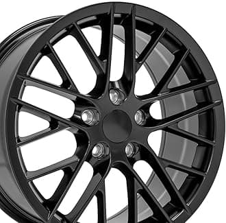 OE Wheels CV08B 18 Inch Rim Fits Corvette C6 ZR1 Style 5x120.65 18x8.5 Satin Black - Hollander 5402 (1)