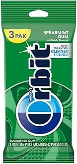 Spearmint Sugar Free Chewing Gum, 42 ct