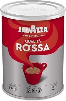 - Qualita Rossa Ground Coffee Powder, 250g Can