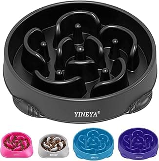 4 Cups Slow Feeder Dog Bowls Large Breed, Anti-Choking Pet Supplies, Maze Dog Food Bowl, Puzzle Feeder That Slow Down Eating