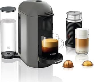 Breville BNV450GRY VertuoPlus Coffee and Espresso Machine, Grey
