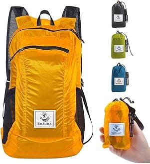 Hiking Daypack,Water Resistant Lightweight Packable Backpack for Travel Camping Outdoor