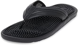 Kenkohtraditional Japanese therapeutic sandals with massaging footbed - stimulate feet pressure points for natural wellness - for men & women