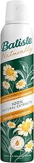 Batiste Naturally Green Tea & Chamomile 200ml, No Rinse Spray to Refresh Hair in Between Washes, with 100% Natural Extracts