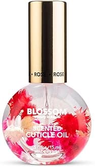 Blossom Cuticle Oil for Nails, Hydrating, Moisturizing, Scented Nail Oil Cuticle Care, Infused with Real Flowers, Made in USA, 0.5 fl. oz, Rose
