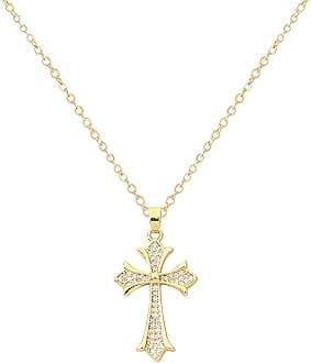 LLIYSOUN Cross Pendant Necklace for Women Jewelry Gold Cross Necklaces for Women Cross Necklace Minimalist Trendy Jewelry Valentines Day
