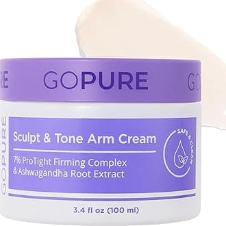 goPure Sculpt & Tone Arm Cream – Firming And Tightening Cream For The Arms, Smooths The Look Of Wrinkles, Deeply Hydrates, Firms The Look Of Crepey Texture On The Arms