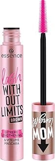 lash Withut Limits Brown Extreme Lengthening & Volume Mascara, No. 02, Brown, Long-Lasting, Volumising, Vegan, No Microplastic Particles, Nanoparticles Free, No Perfume, Pack of 1 (13 ml)