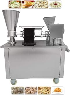 T. X. 4800pcs/h Dumpling machine Stainless steel Dumpling maker machine automatic empanada machine for samosa/Spring rolls/Pierogi/Ravioli/momo with 1 mold(220V/50HZ,spring roll maker)