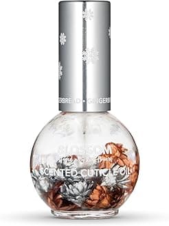 BlossomHydrating, Moisturizing, Strengthening, Scented Cuticle Oil, Infused with Real Flowers, Made in USA, 0.42 fl. oz, Gingerbread