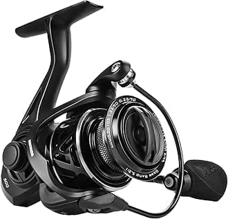 Zephyr Spinning Reels – 7+1/6+1 BB – Carbon Fiber Drag – Stainless Steel Shaft – Aluminum & CNC Spool – Black/Green/Orange – Sizes 500/1000 SFS – ICE Fishing Ready Reels!