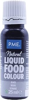 PME 100% Natural Food Colour Liquid - Black (25ml)