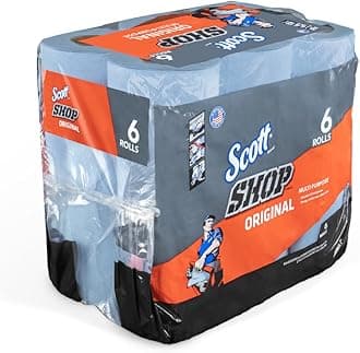 Scotts Kimberly Clark 75146 Blue Shop Towels On A Roll Bundle44; 6 Pack