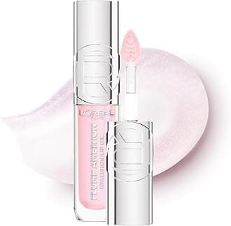 Lip Gloss, Plump Ambition Lip Oil with Hyaluronic Acid & Tripeptides, Smoother & Plumper Lip Appearance, Glass-Like Finish, Shade 101 Crystal Clear, 5ml