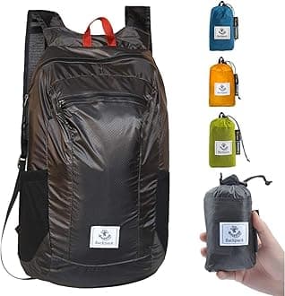 4Monster Hiking Daypack,Water Resistant Lightweight Packable Backpack for Travel Camping Outdoor