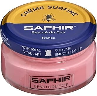Saphir 9550032 Fine Beeswax Shoe Cream and Polish, 1.7 fl oz (50 ml), Emulsifying, Moisturizing, Recoloring, Glossy