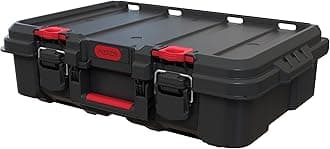 Stack n' Roll Modular DIY Power Tool Storage Case, Stackable, Lightweight, Durable, Water Resistant, Black