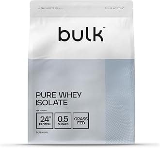 Bulk Pure Whey Isolate Protein Powder, 900 g (1.98 lb), Chocolate | 24g Protein per Scoop | Fast Absorption | Lean Muscle Growth & Recovery | Vegetarian