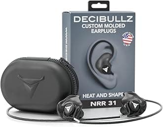 Decibullz Custom Molded Earplugs Pro Pack (Black) Bundle