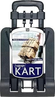 Go Travel Robust Lightweight Luggage Trolley - Capacity to 35kgs / 77lbs (Ref 932)