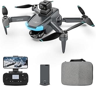 KF110 Drone with 4K Camera, Weighs only 230g, 360° Laser Obstacle Avoidance, 22 Minutes Flight Time, GPS+ Optical Streaming Dual Positioning, Pro RC Drone with Brushless Motors, 1 Batteries