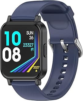 POIUZET Fitness Tracker, Fitness Watch with Blood Oxygen, Heart Rate Monitor, Steps Calories Counter, Sleep Monitor, Pedometer IP68 Waterproof, Smart Watch for Android iPhones