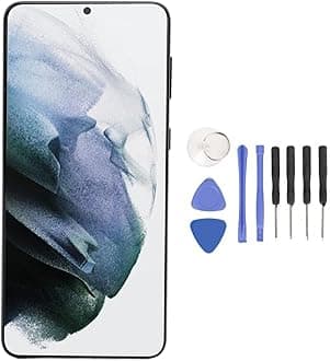 Dpofirs Organic Screen Replacement for S21 Plus 5G, 6.7 Inch S21 Plus 5G Frame, Digitizer Assembly with Frame Repair Tools for S21 Plus 5G (Silver)