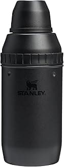Stanley Happy Hour Cocktail Shaker Set 20 oz | Bartender Kit for Camping and Travel | Cocktail Drink Mixing Set with 2 Cups | Insulated Stainless Steel | BPA-Free | Black 2.0