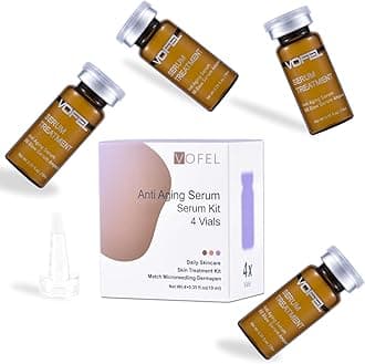 Anti Aging Serum with Hyaluronic Acid for Microneedling Dermapen Serum BB Glow Starter Kit Serum Ampoules for Face 0.35 oz 4 Vials
