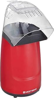 Air Crazy Popcorn Machine for Healthy Snacking with No Oil, 4-Quart, Red