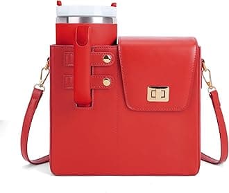 GSenhui Stanley Cup Bag Purse, Stanley Cup Holder Water Bottle Bag with Shoulder Strap Outdoor Portable Crossbody Bag for Stanley Cup