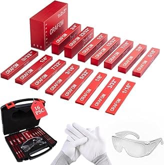 Setup Blocks set16 Pcs, Aluminum Setup Bars Height Gauge, for Router Table, track saw Accessories, Carpenter Woodworking tools, Precision Laser engraved size markings Easy-to-Read and Measuring