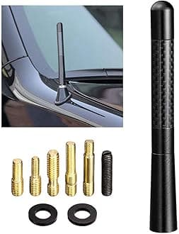 Bingfu Car Radio Stereo Antenna Mast Carbon Fiber Truck Universal Antenna Replacement