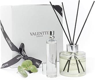 – Valentte Luxury Scented Reed Diffuser & Room Mist Gift Set, Essential Oil Aroma for Home, Long Lasting Fragrance, Made in the UK (Pure Lavender 100ml & 30ml) – Gift for Her